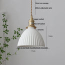 Helnys Ceramic LED Pendant Light with Adjustable Wire - Nordic Modern Design