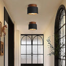 Helnys Black Stone LED Ceiling Lights - Nordic Modern Wood Canopy Ceiling Lamp