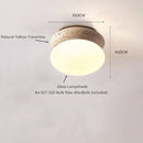 Helnys Yellow Travertine LED Ceiling Light - Wabi Sabi Home Decor