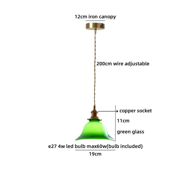 Helnys Nordic Glass Pendant Chandelier - Modern LED Hanging Lamp for Living Room & Bedroom