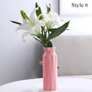 Helnys Nordic Ceramic-Style Flower Vase for Home Decor and Wedding Centerpieces
