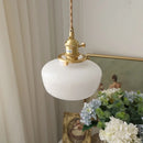 Helnys Glass LED Pendant Light Fixture with Knob Switch - Modern Nordic Design