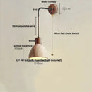 Helnys LED Wall Lamp Yellow Travertine Stone Nordic Modern Stair Light