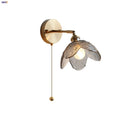 Helnys Gray Glass LED Wall Lights Modern Nordic Design