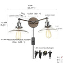 Helnys 2-Head LED Wall Sconce with Pull Chain Switch for Home, Coffee Bar, Bathrooms