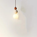 Helnys White Glass Ball LED Pendant Lights Modern Nordic Hanging Lamp
