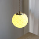 Helnys Nordic Ceramic Sphere Pendant Light for Modern Bedroom Decor