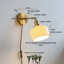 Helnys Ceramic LED Wall Sconce for Home Living Room Bedside Decor