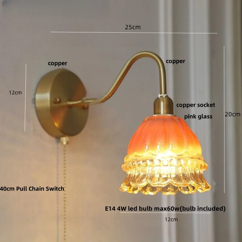 Helnys Pink Jellyfish Class LED Wall Lamp - Nordic Modern Design