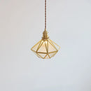 Helnys Copper Glass LED Pendant Lamp Industrial Vintage Hanging Lights