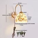 Helnys Shells Resin LED Wall Lamp for Indoor Bedroom Decor & Stair Light