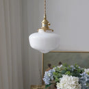 Helnys Glass LED Pendant Light Fixture with Knob Switch - Modern Nordic Design