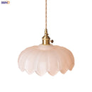 Helnys White Glass LED Pendant Lights: Adjustable Hanging Lamp for Aisle, Bedroom, Kitchen