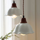 Helnys Walnut Wood LED Pendant Lights Wire Adjustable Kitchen Fixture