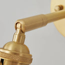 Helnys Clear Glass LED Wall Lights Up Down Rotate Copper Nordic Sconce Fixtures