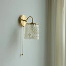Helnys Conch Copper LED Wall Light Fixture with Pull Chain Switch