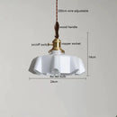 Helnys Nordic Milky Yellow Glass LED Pendant Lights for Home Indoor Lighting