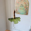 Helnys Green Glass LED Pendant Light with Copper Socket, Modern Nordic Design