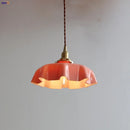 Helnys Nordic Glass Copper LED Pendant Light Fixture Modern Hang Lamp