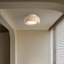 Helnys Modern Stone Round LED Ceiling Light Fixture for Restaurant and Bathroom