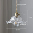 Helnys White Green Glass LED Pendant Lights with Copper Socket & Wood Finish