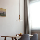Helnys White Glass Pendant Light for Bedroom Living Dining Room