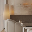 Helnys Cream Fabric LED Floor Lamp for Home Decor and Living Room