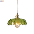 Helnys Green Glass LED Pendant Lights - Modern Nordic Hanging Fixtures