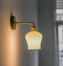 Helnys Green Glass Pendant Light for Bedroom, Dinning, Living Room