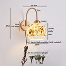 Helnys Shells Resin LED Wall Lamp for Indoor Bedroom Decor & Stair Light
