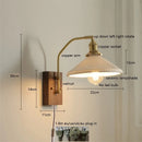 Helnys Copper Ceramic LED Wall Light Rotatable Indoor Lamp E27 Home Decor