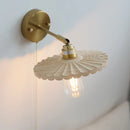 Helnys Nordic Ash Wood LED Wall Lights Rotate Pull Chain Switch