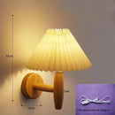 Helnys Wooden Wall Light Paper Umbrella LED Wall Lamp Sconce - Home Decor Fixture