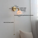 Helnys Modern Copper Stair Light Sconce Glass Wall Lamp Switch Nordic White