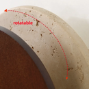 Helnys Solar Eclipse LED Wall Lamp Nordic Modern Yellow Travertine Ambience Bedside Lamp