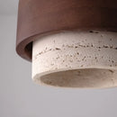 Helnys Yellow Travertine LED Pendant Lights Modern Nordic Hanging Lamp