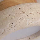 Helnys Round Stone LED Ceiling Lamp Industrial Vintage Ceiling Light Fixtures