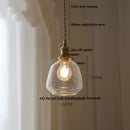 Helnys Bubble Glass Ball LED Pendant Lamp with Copper Knob Switch