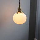 Helnys Glass Ball LED Pendant Chandelier – Nordic Modern Hanging Light for Bedroom, Living & Dining Room