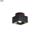 Helnys Black Travertine LED Ceiling Light - Stone Loft Vintage Ceiling Lamp