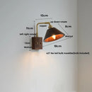 Helnys Walnut Wood LED Wall Sconce with Pull Chain Switch