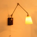 Helnys Wood LED Wall Lights Modern Ceramic Bedside Lamp Sconce