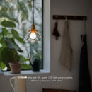 Helnys Modern Minimalist Ambient LED Pendant Light with Copper Socket