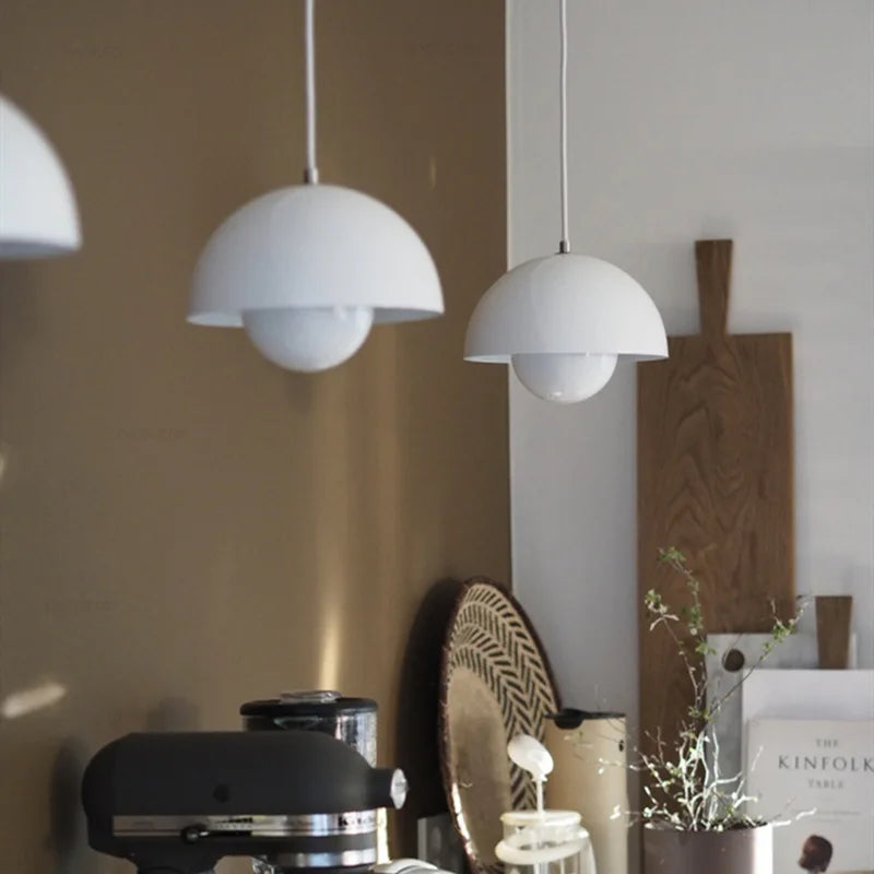 Helnys Flower Bud LED Pendant Lights - 10 Colors, Nordic Modern Hanging Lamp