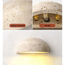 Helnys Yellow Travertine LED Wall Light for Aisle, Study, Porch, Ambiance Lighting