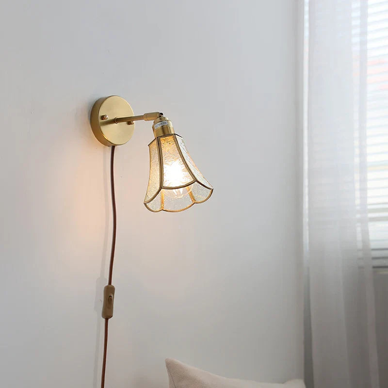 Helnys Clear Glass LED Wall Sconce Nordic Stair Lamp Modern Living Room Interior