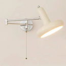 Helnys Nordic LED Wall Lamp Sconce Iron Pull Chain Switch Rotatable Light Fixture