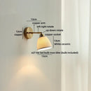 Helnys Ceramic LED Wall Lamp Kids Bedroom Gold Brass Up Down Stair Light