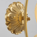 Nordic LED Wall Lamps Antique Brass Resin Flower Design Helnys Wall Light