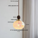 Helnys Tiffany Glass LED Pendant Lamp for Kitchen Dining Room Nordic Modern Home Lighting